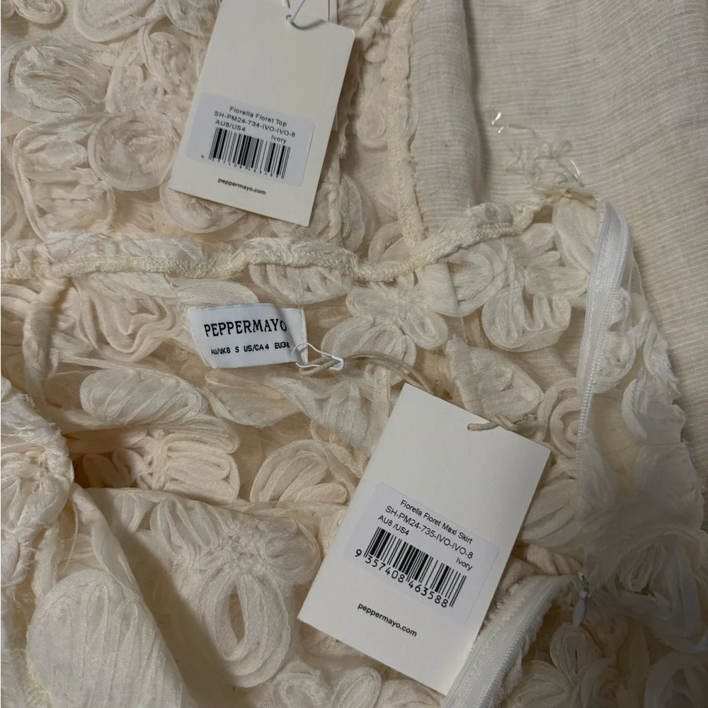 Peppermayo Cream Floral Lace Set - Picture 3 of 3